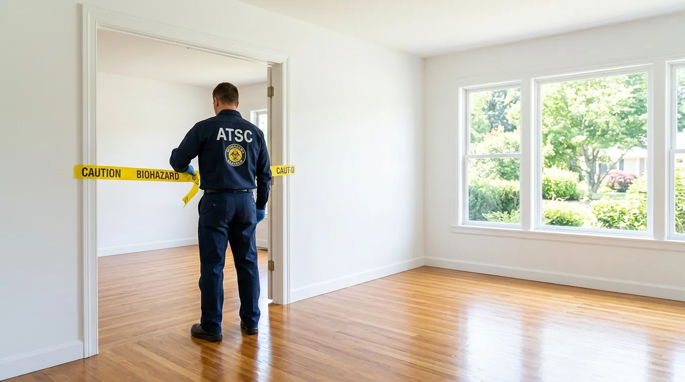 Certified biohazard cleanup crew performing Crime Scene Cleanup in Kerrville